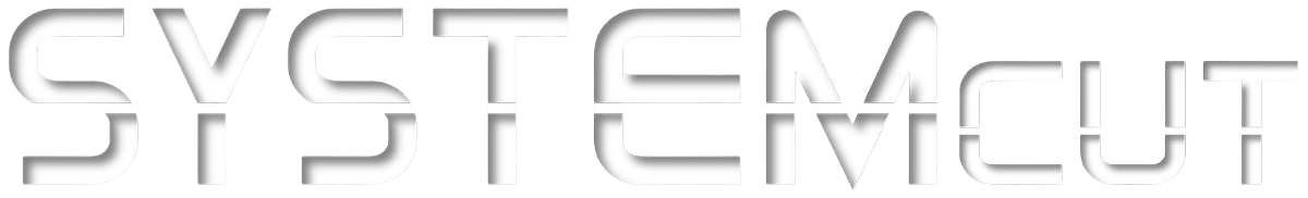 SystemCut - Zieh die blaue Linie für Qualität. --Logo