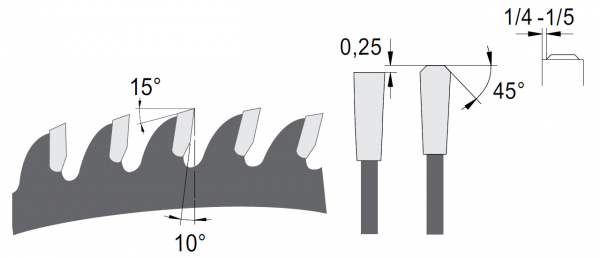 AKE 9140.350.108.30 Aluminium-Kreissägeblatt FT Zeichnung